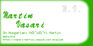 martin vasari business card